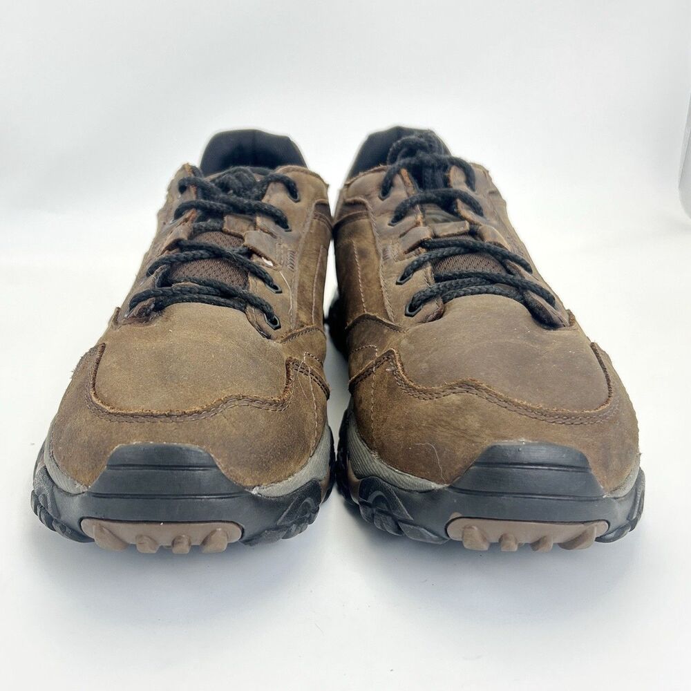 Merrell Moab Adventure Hiking Shoes Mens Sz 11.5 Dark Earth Brown Leather J91827 - Picture 4 of 8